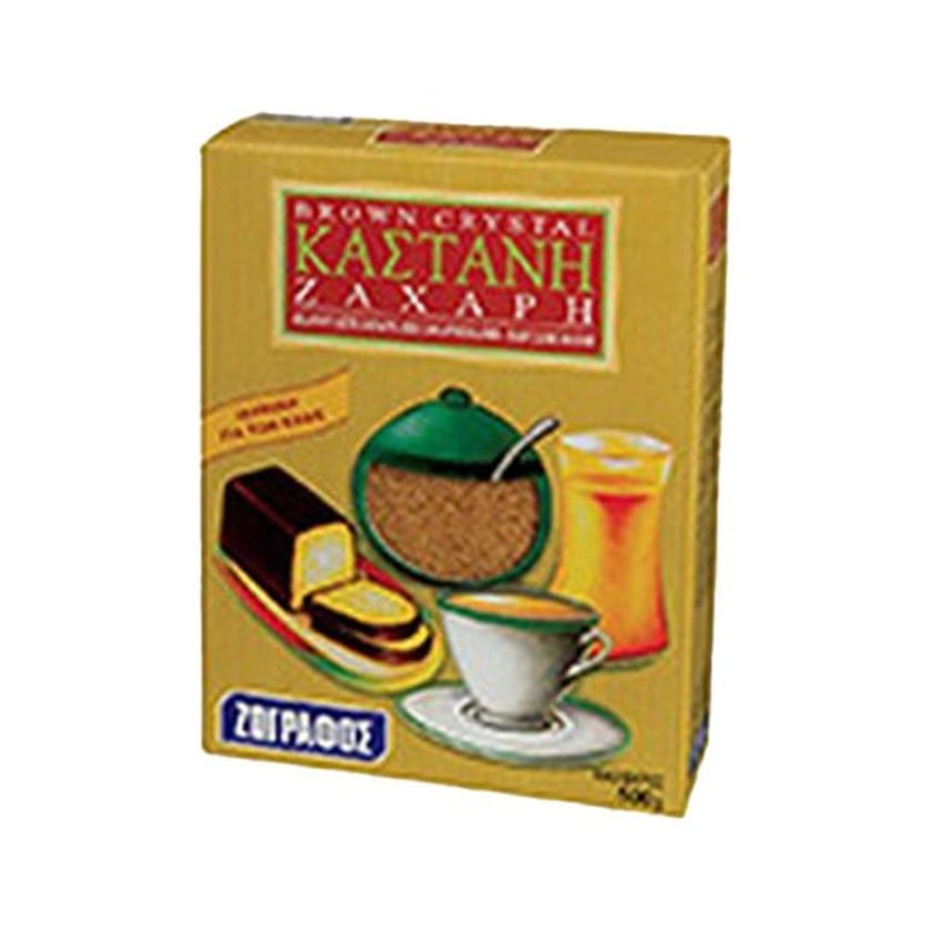 Ζωγράφος Brown Crystal Καστανή Κρυσταλλική Ζάχαρη 500g