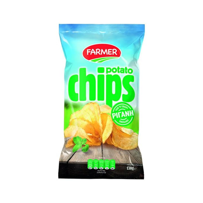 Farmer Πατατάκια Κλασικά με Ρίγανη 130g