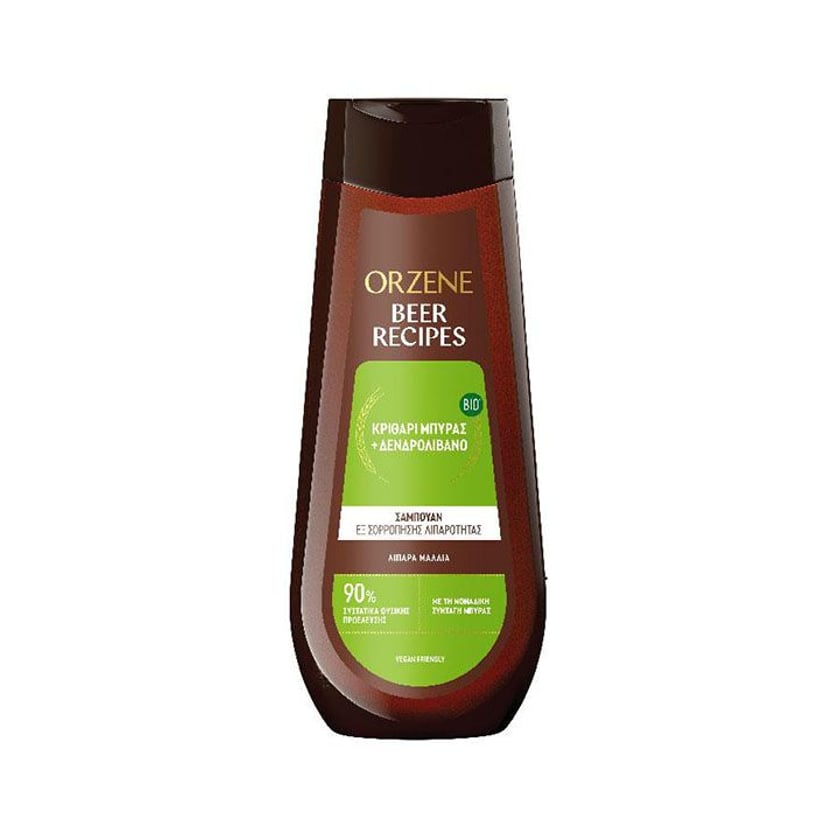 Orzene Σαμπουάν Μπύρας για Λιπαρά Μαλλιά 400ml