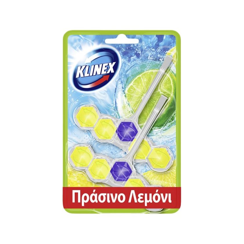 Klinex WC Block Πράσινο Λεμόνι 2x50g