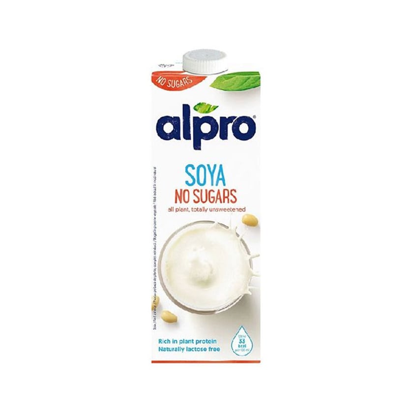 Alpro Γάλα Σόγιας Μακράς Διαρκείας Χωρίς Ζάχαρη 1l