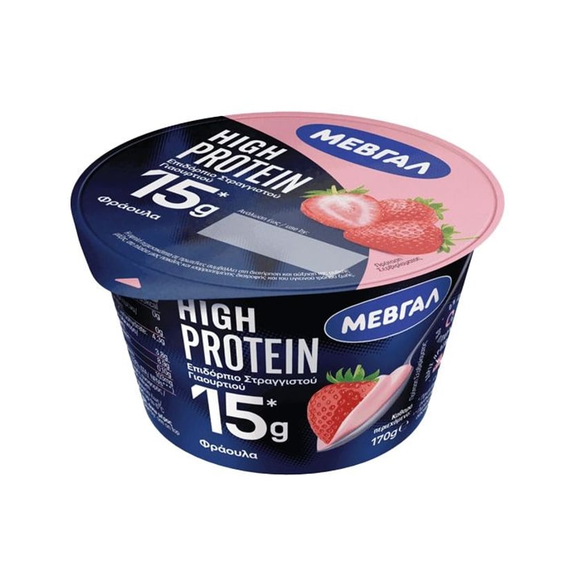 Μεβγάλ High Protein Επιδόρπιο Στραγγιστού Γιαουρτιού Φράουλα 170g