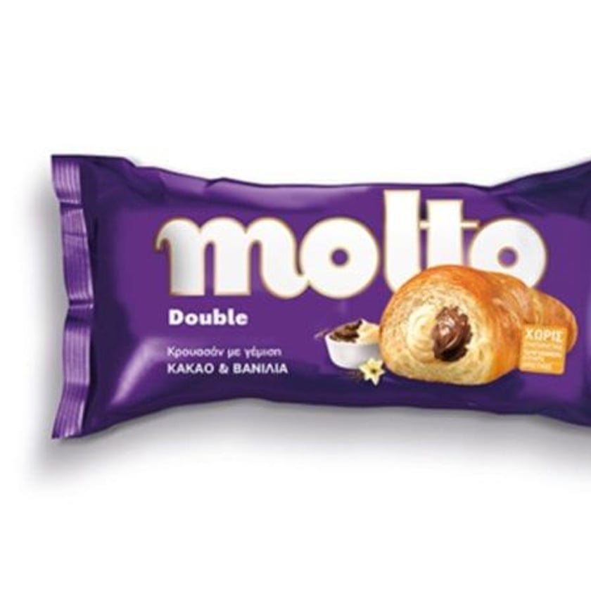 Molto Double Κρουασάν Κακάο & Βανίλια 98g