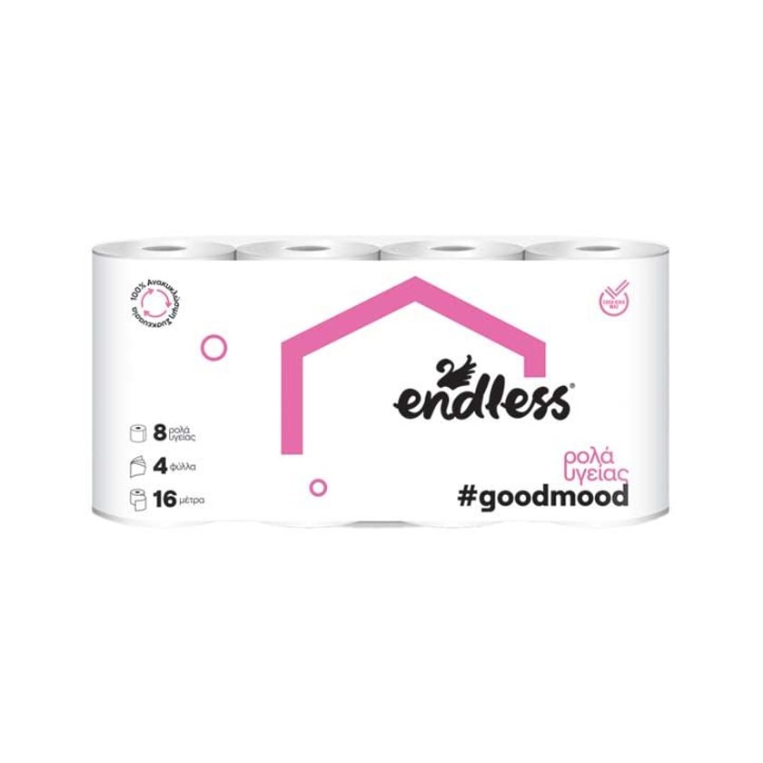 Endless Goodmood Χαρτί Υγείας 4 Φύλλα 8τεμ 824g