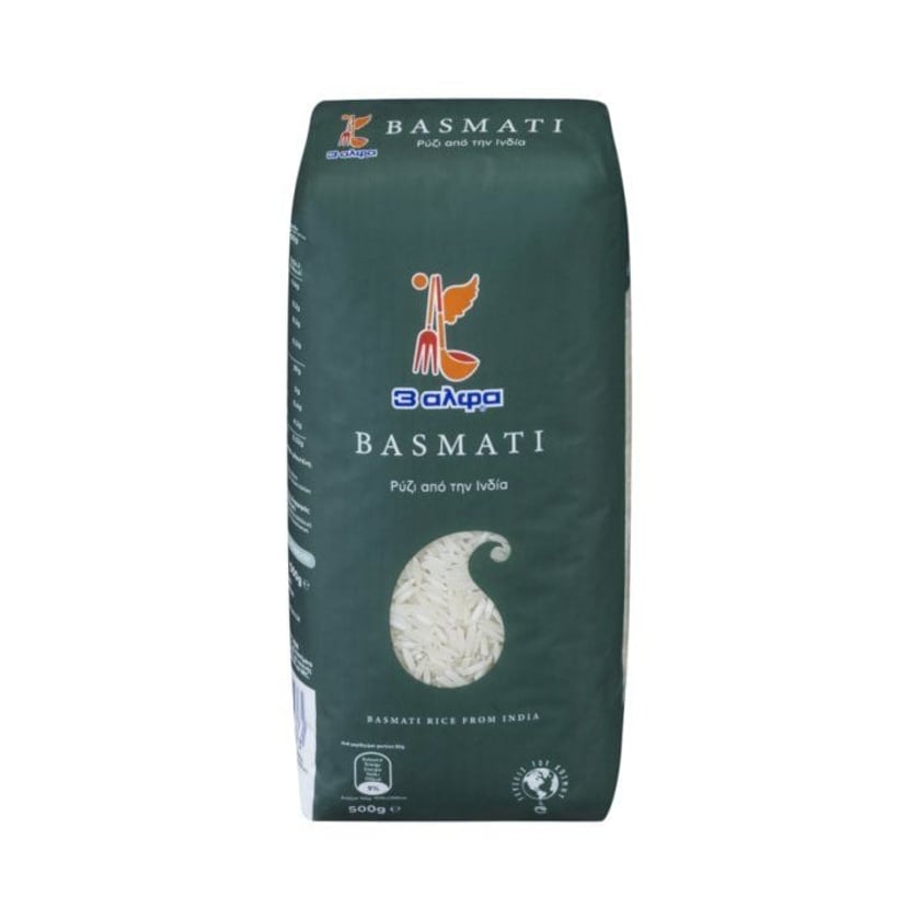 3 Άλφα Ρύζι Basmati 500g