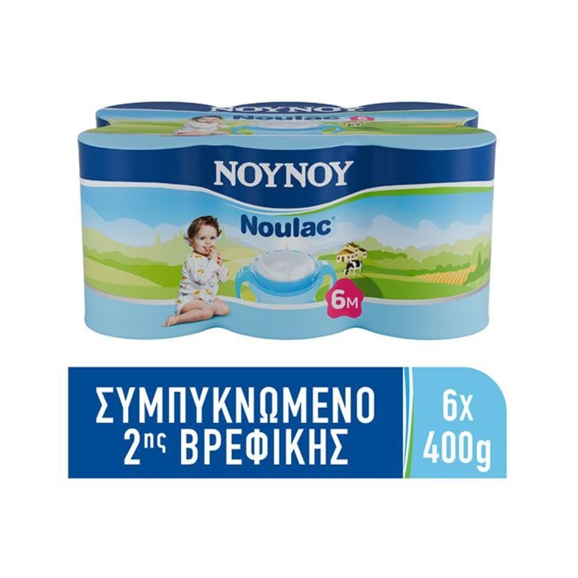 Νουνού Noulac Γάλα Εβαπορέ 2ης Βρεφικής Ηλικίας 6x400g