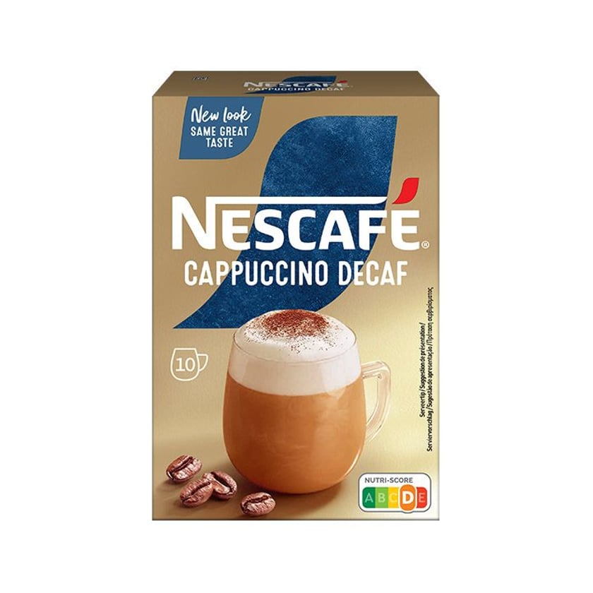 Nescafe Instant Cappuccino Decaf Gold 10x12.5g