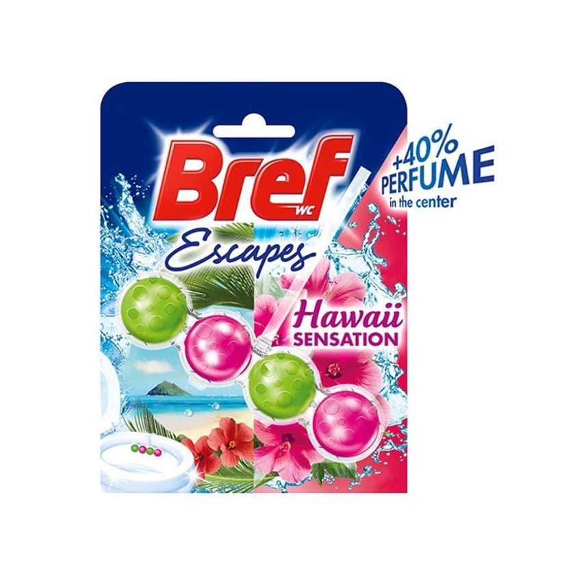 Bref Καθαριστικό Τουαλέτας WC Block Power Active Hawai 50g