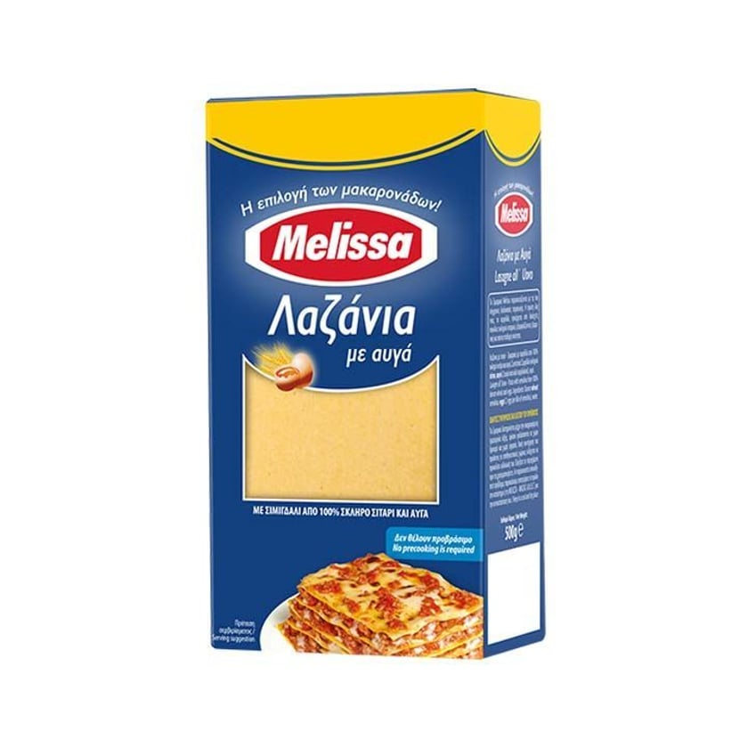 Melissa Λαζάνια με Αυγά 500g
