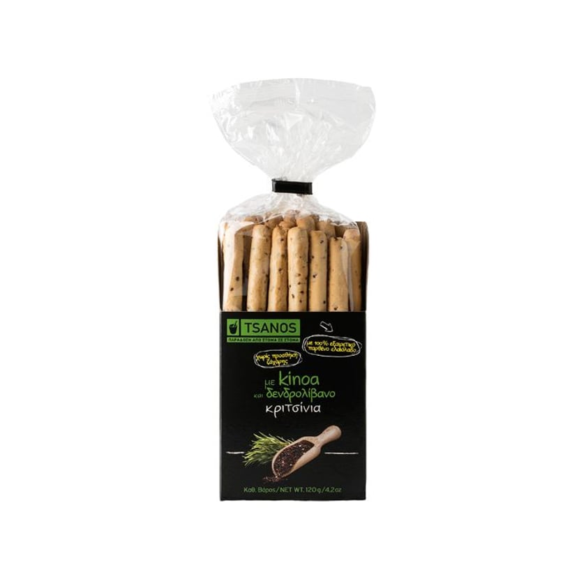 Tsanos Κριτσίνια με Κινόα & Δενδρολίβανο 120g