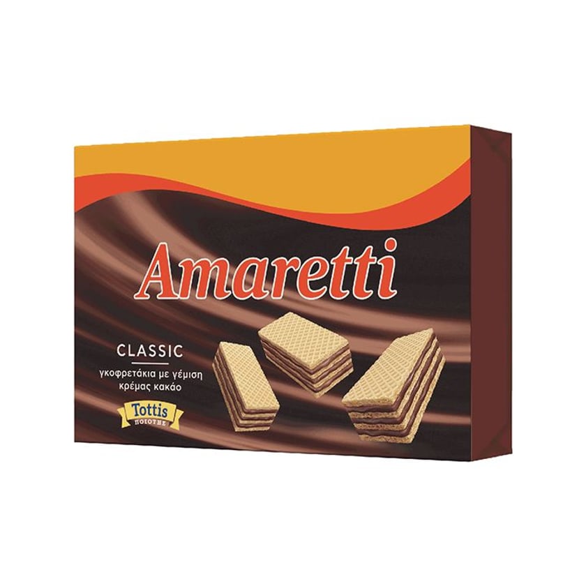 Amaretti Γκοφρετάκια με Γέμιση Κρέμα Κακάο 68g