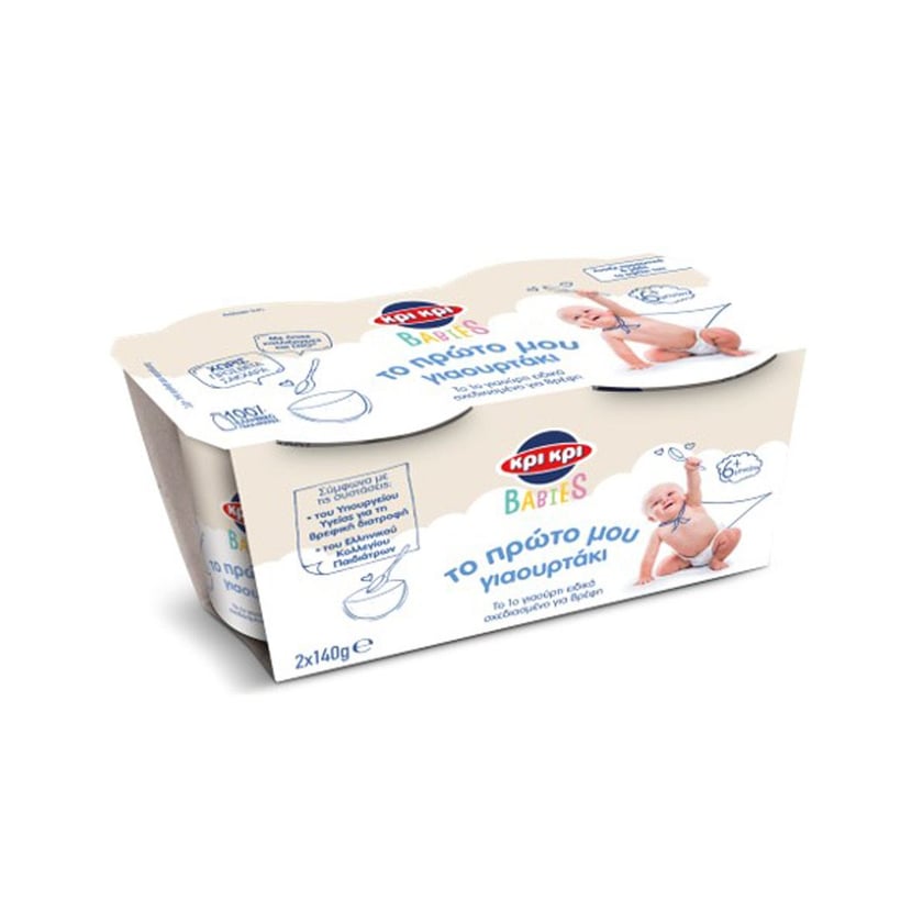 Κρι Κρι Babies Παιδικό Γιαούρτι 2x140g