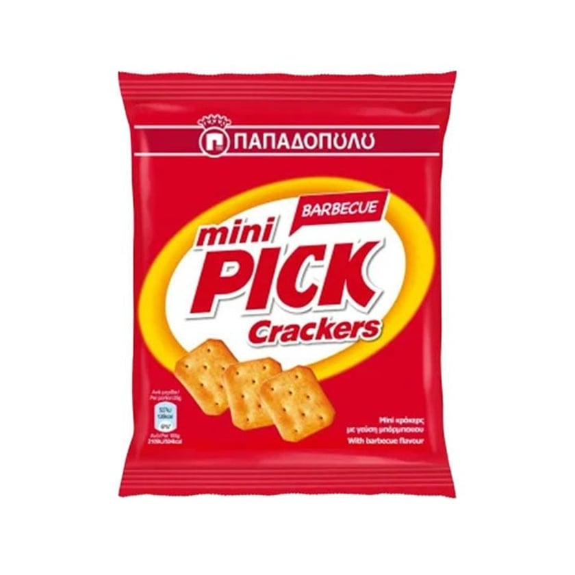 Παπαδοπούλου Mini Pick Crackers BBQ 70g