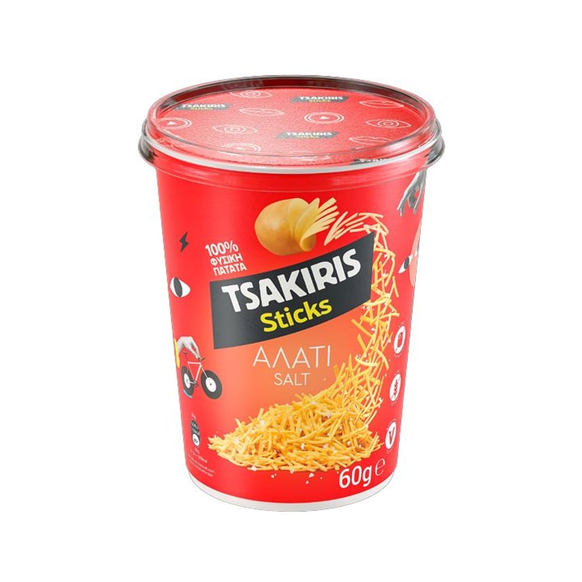 Tsakiris Sticks Cup Αλάτι 60g
