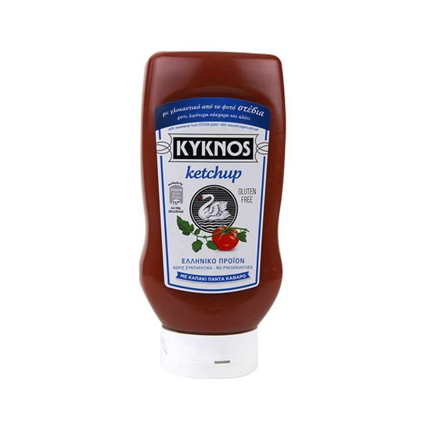 Kyknos Ketchup με Stevia Top Down 540g