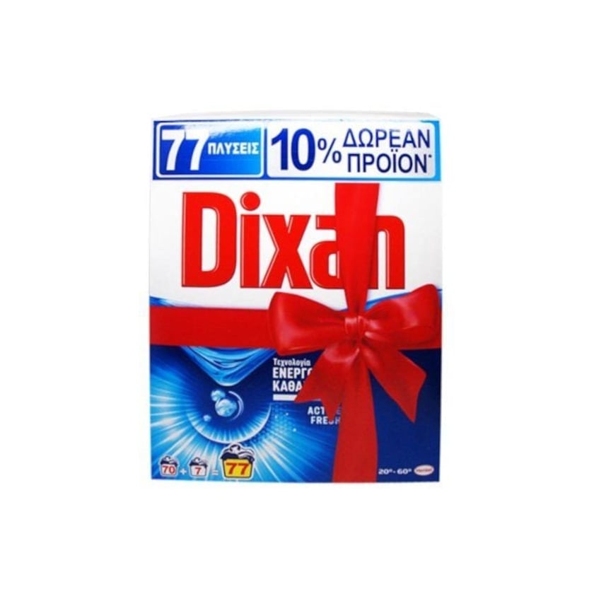 Dixan Powder Laundry Detergent Ocean Freshness 70 Washes +7 Washes 4.23kg
