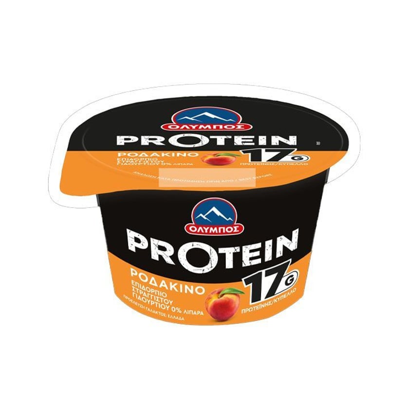 Όλυμπος Protein Γιαούρτι Στραγγιστό 0% Λιπαρά Ροδάκινο 200g