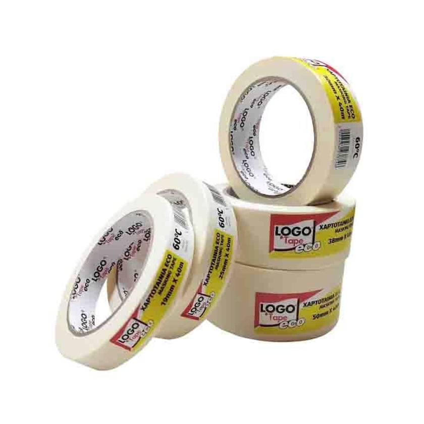 Logo Tape Χαρτοταινία Λευκή Eco 30mmx40m 1τεμ