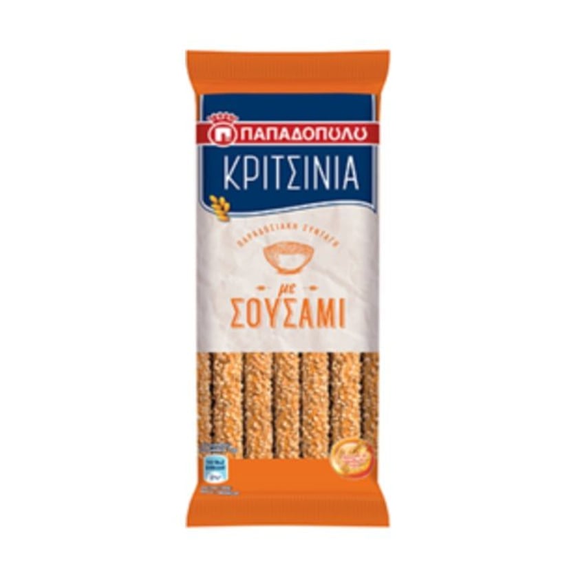 Παπαδοπούλου Κριτσίνια Με Σουσάμι 130g
