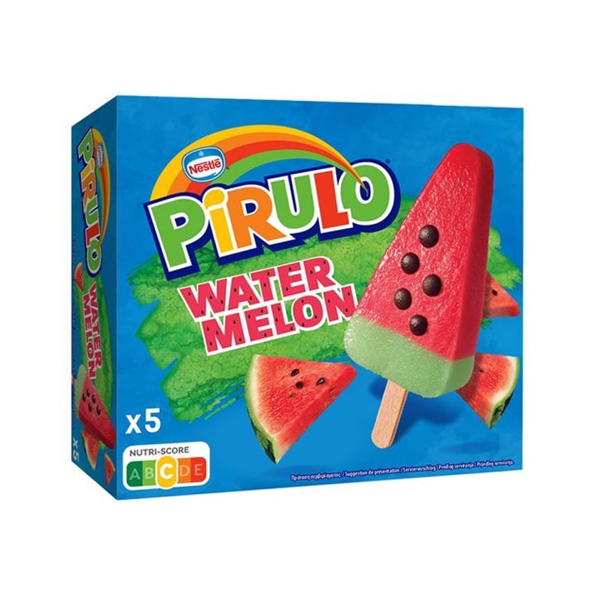 Pirulo Παγωτό Ξυλάκι Καρπούζι 5x73ml