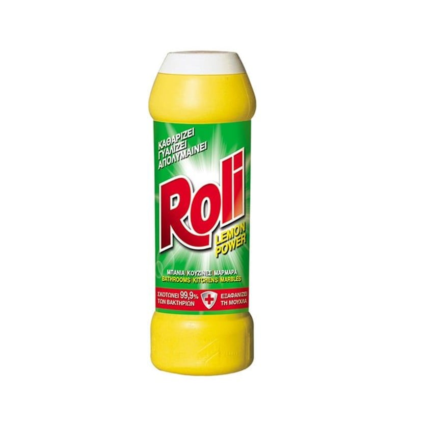 Roli Καθαριστική & Απολυμαντική Σκόνη Γενικής Χρήσης Micrograins Lemon 500g