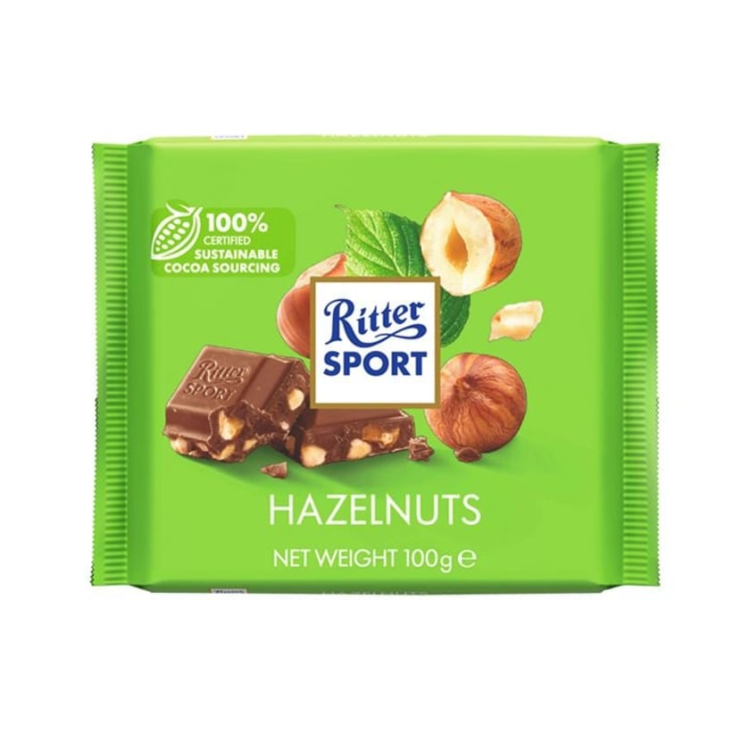 Ritter Sport Σοκολάτα Γάλακτος με Φουντούκι 100g