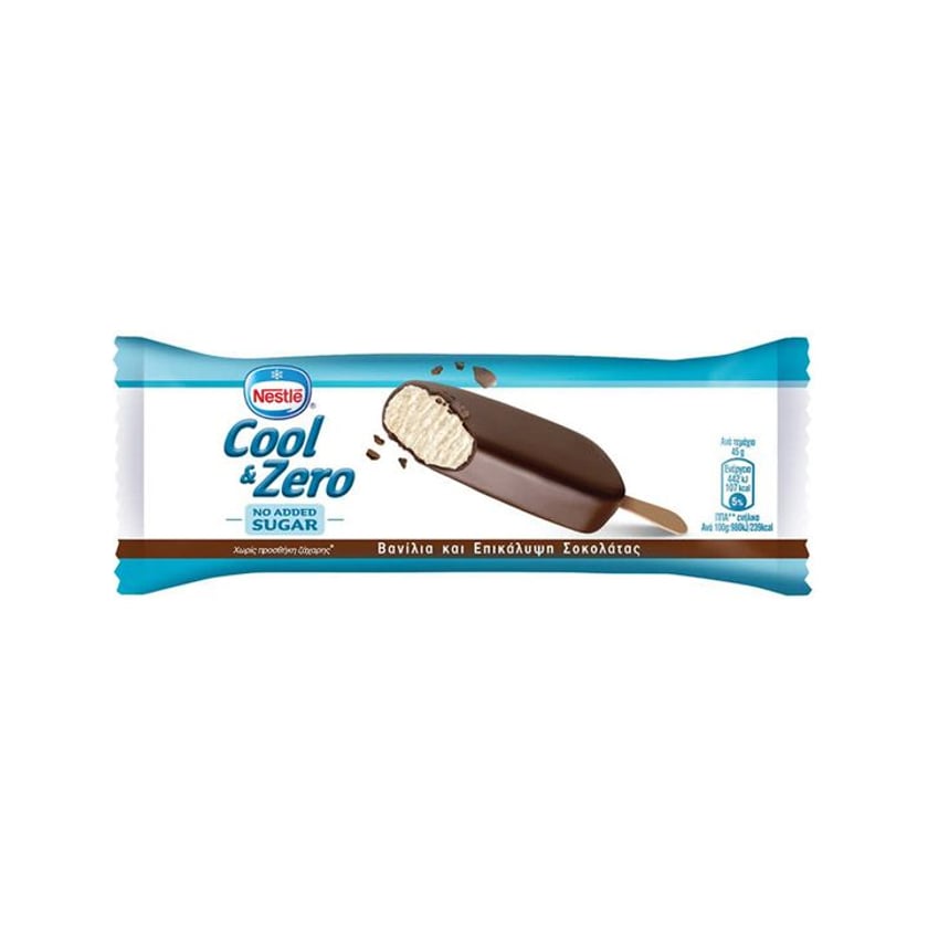 Cool & Zero Παγωτό Ξυλάκι Βανίλια & Σοκολάτα 75ml