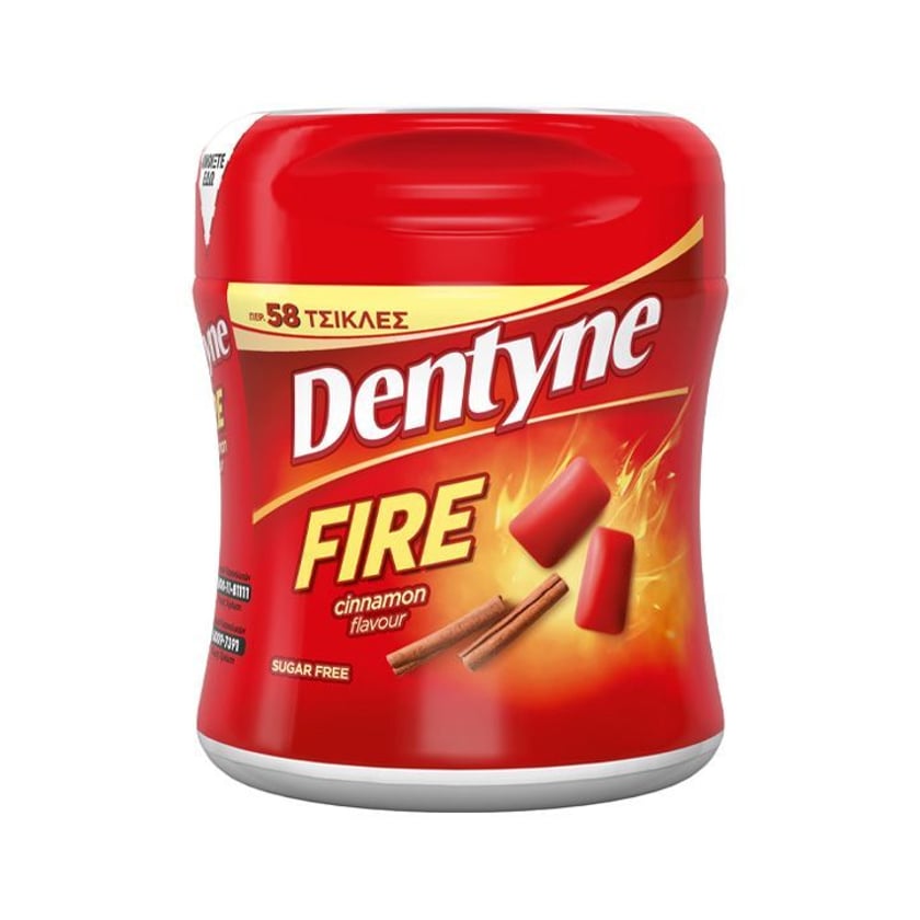 Dentyne Fire Cinnamon Gums In Bottle 81.2g