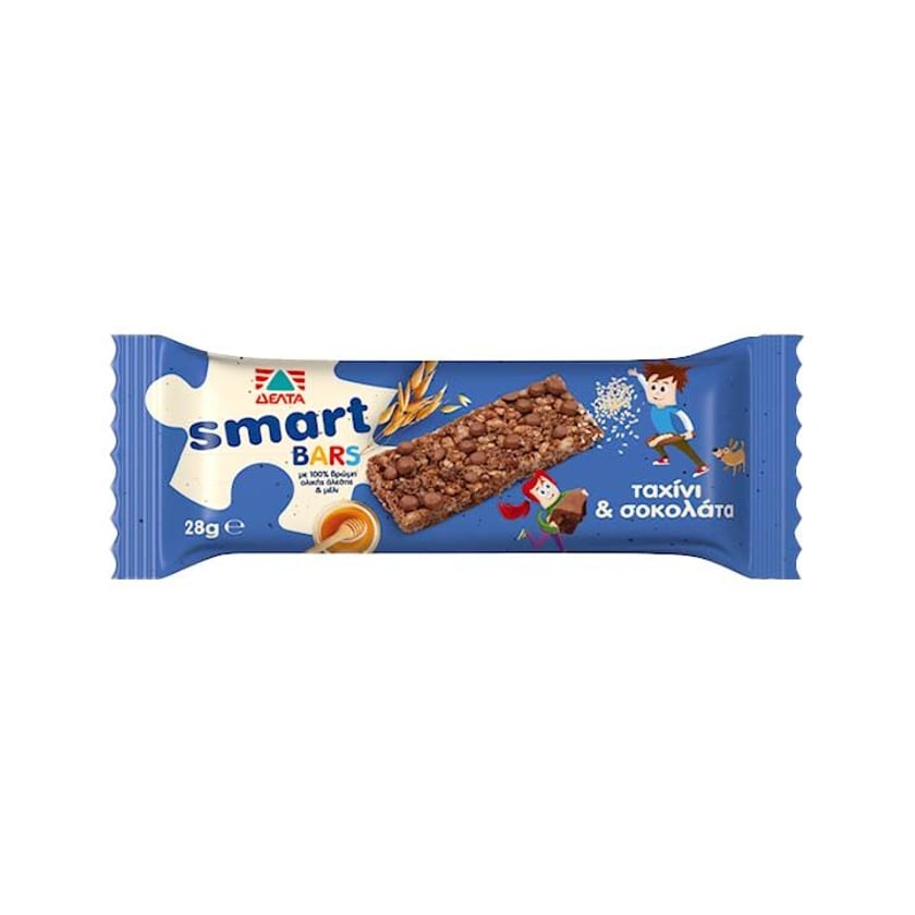 Δέλτα Smart Bars Ταχίνι & Σοκολάτα 28g