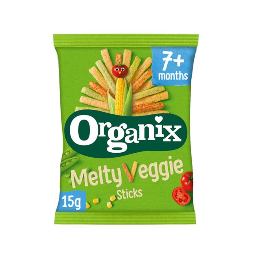 Organix Sticks Λαχανικών 7+ Μηνών Bio 15g