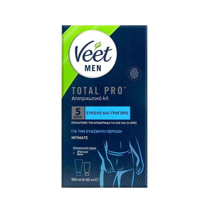Veet Men Αποτριχωτικό Kit για την Ευαίσθητη Περιοχή με Αποτριχωτική Κρέμα 100ml & Aftercare Balm 50ml