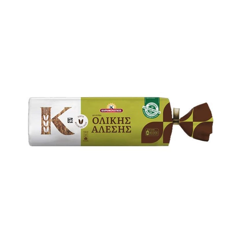 Καραμολέγκος Ψωμί Τοστ Ολικής Άλεσης 720g