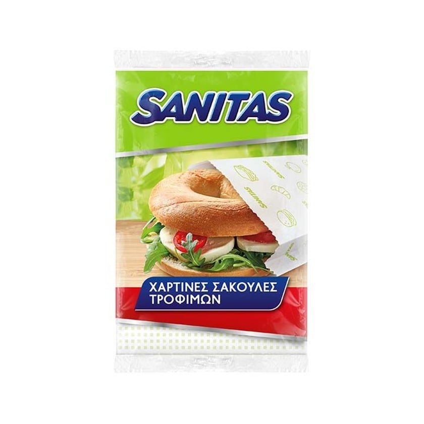 Sanitas Χάρτινες Σακούλες Τροφίμων Small 30τεμ
