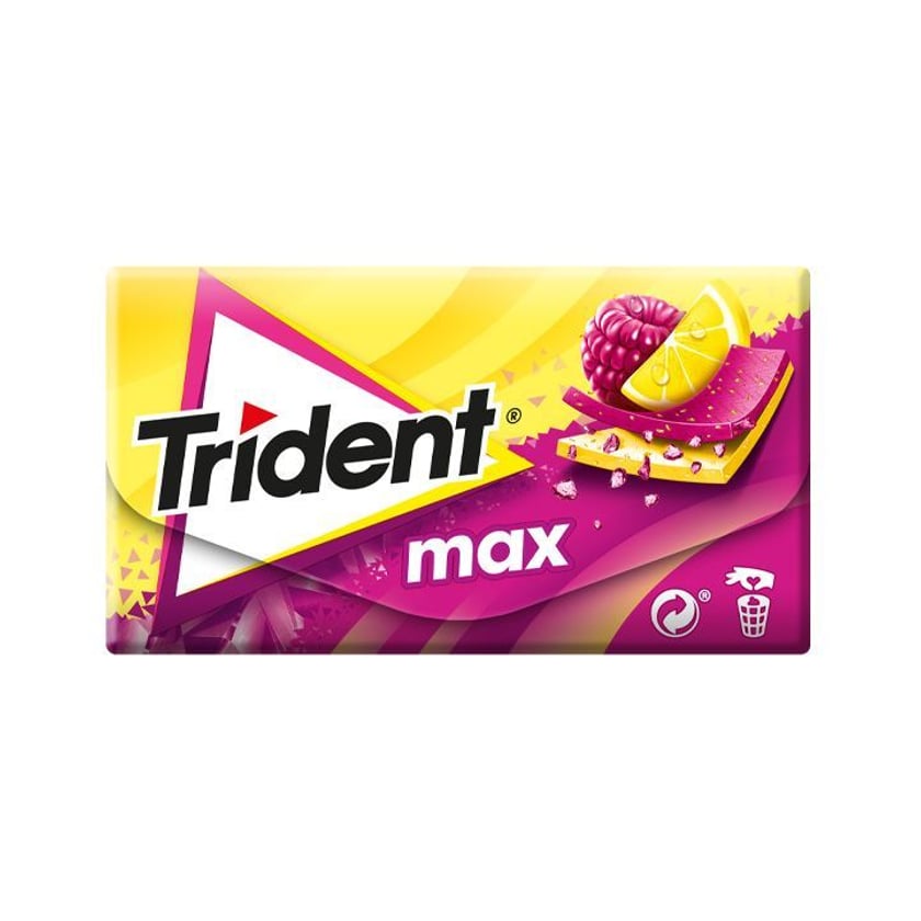 Trident Max Τσίχλες Βατόμουρο & Λεμόνι 27g