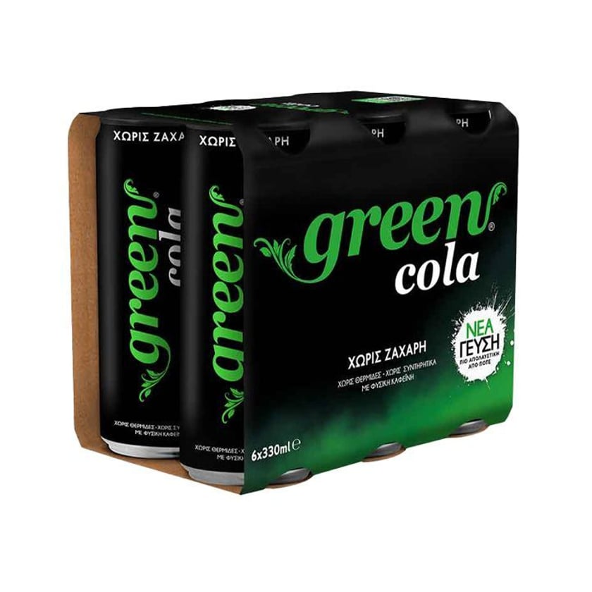 Green Cola Χωρίς Ζάχαρη 6x330ml