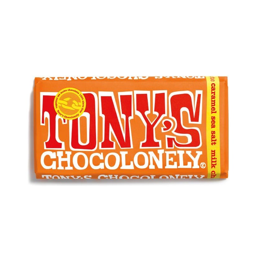 Tony`s Σοκολάτα Γάλακτος με Καραμέλα & Θαλασσινό Αλάτι 180g