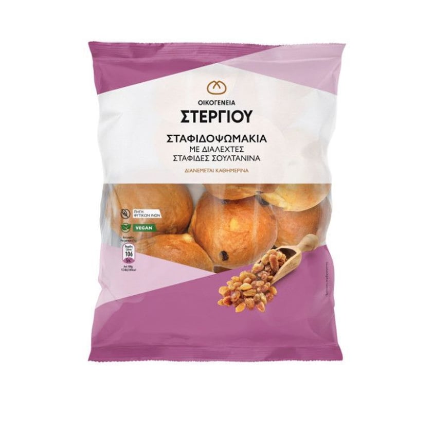 Στεργίου Σταφιδοψωμάκια 290g +20% Δώρο