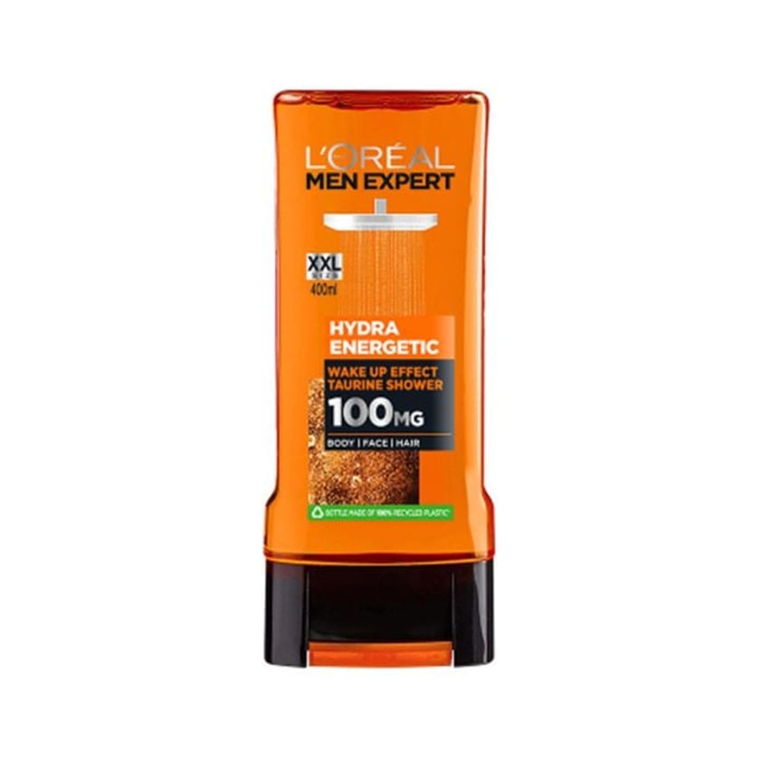 L`Oreal Men Expert Αφρόλουτρο με Ταυρίνη για Άμεση Αίσθηση Φρεσκάδας Hydra Energetic 400ml