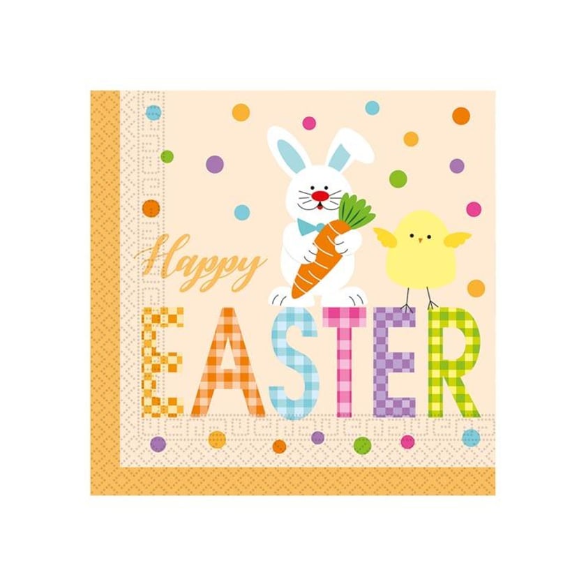 Procos Happy Easter Animals Χαρτοπετσέτες Πασχαλινές 3 Φύλλα 20τεμ