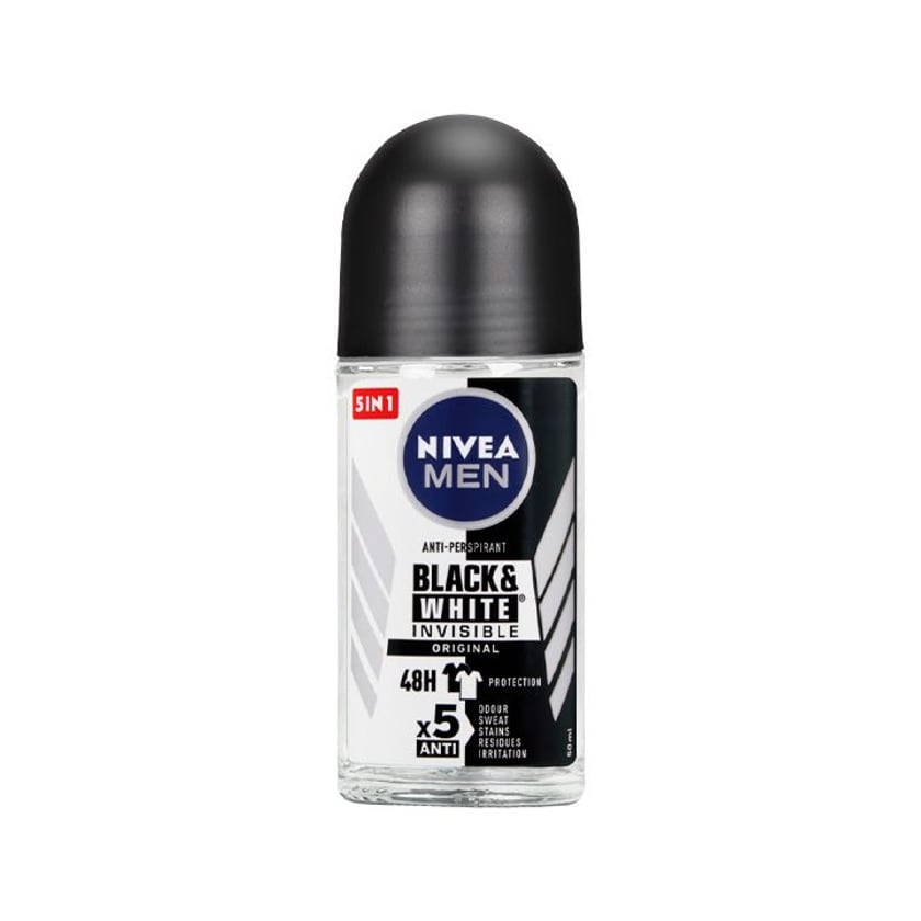 Nivea Men Αποσμητικό Roll-On Black & White Power Invisible 50ml