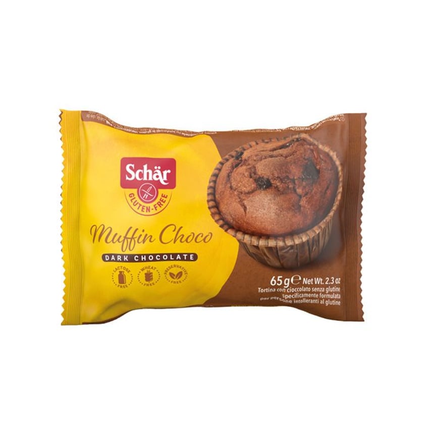Schar Muffin Σοκολάτας Ατομικό Χωρίς Γλουτένη 65g