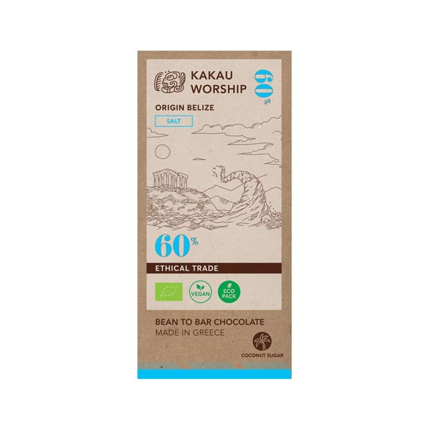 Kakau Belize Collection Σοκολάτα Poseidon Temple 60% 75g