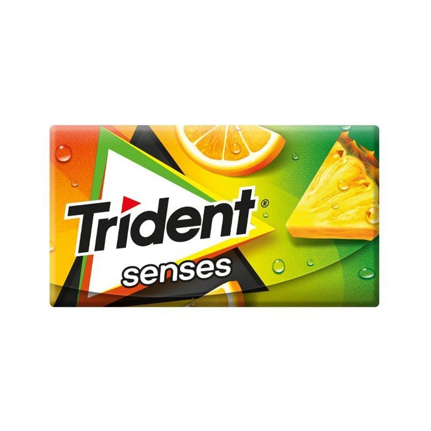 Trident Senses Τσίχλες Τροπικά Φρούτα 27g