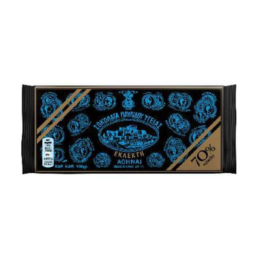 Παυλίδης Σοκολάτα Υγείας 70% Κακάο 100g