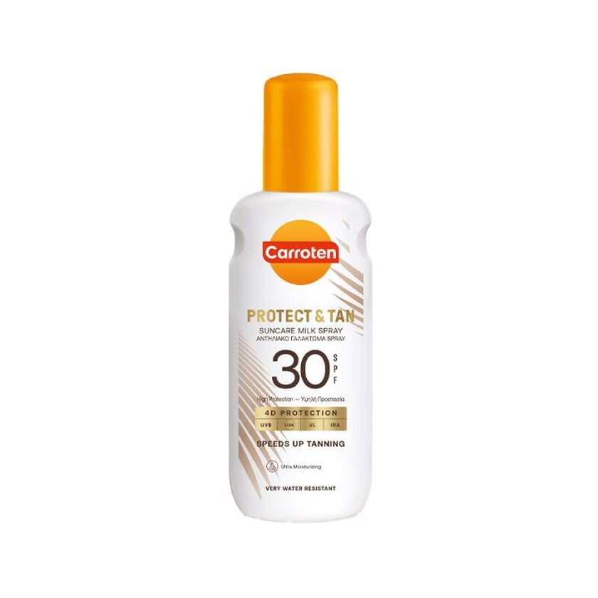 Carroten Αντηλιακό Γαλάκτωμα Spray Tan & Protect SPF30 200ml