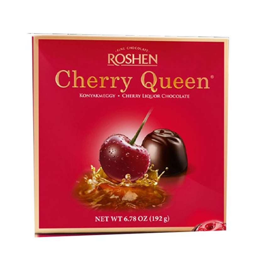 Roshen Cherry Queen Σοκολατάκια Υγείας με Βύσσινο & Λικέρ Βύσσινο 192g