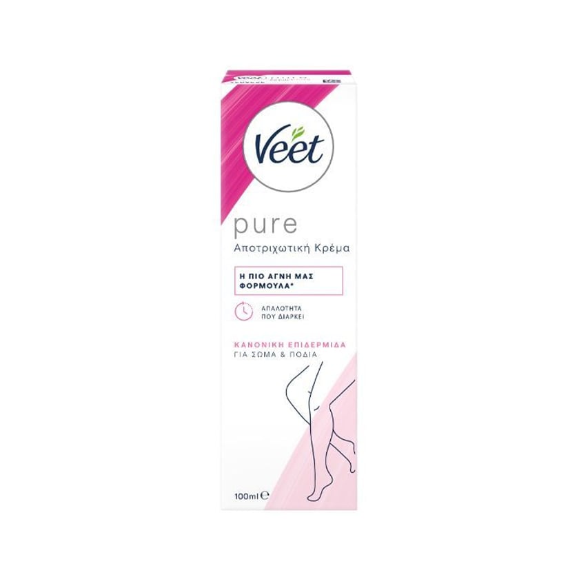 Veet Κρέμα Αποτρίχωσης Για Κανονικές Επιδερμίδες Pure 100ml