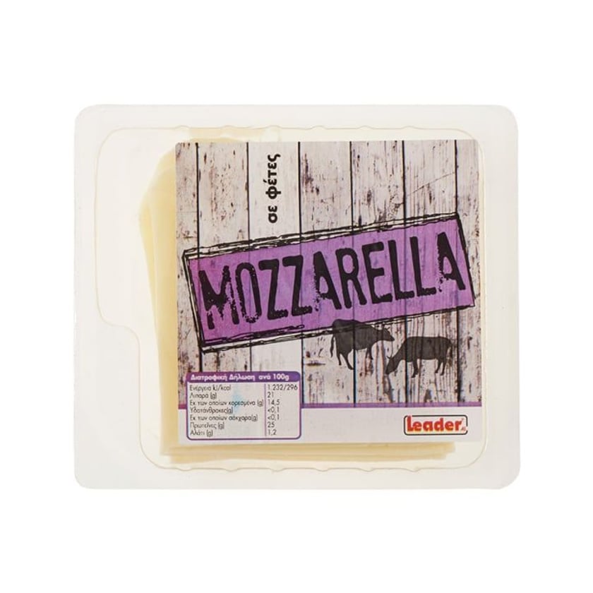 Leader Mozzarella σε Φέτες 200g