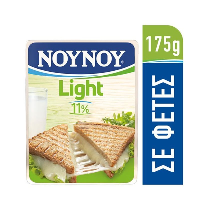 Νουνού Gouda Light Μαλακό Τυρί σε Φέτες 11% λιπαρά 175g