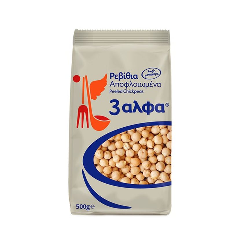 3 Άλφα Ρεβύθια Αποφλοιωμένα 500g